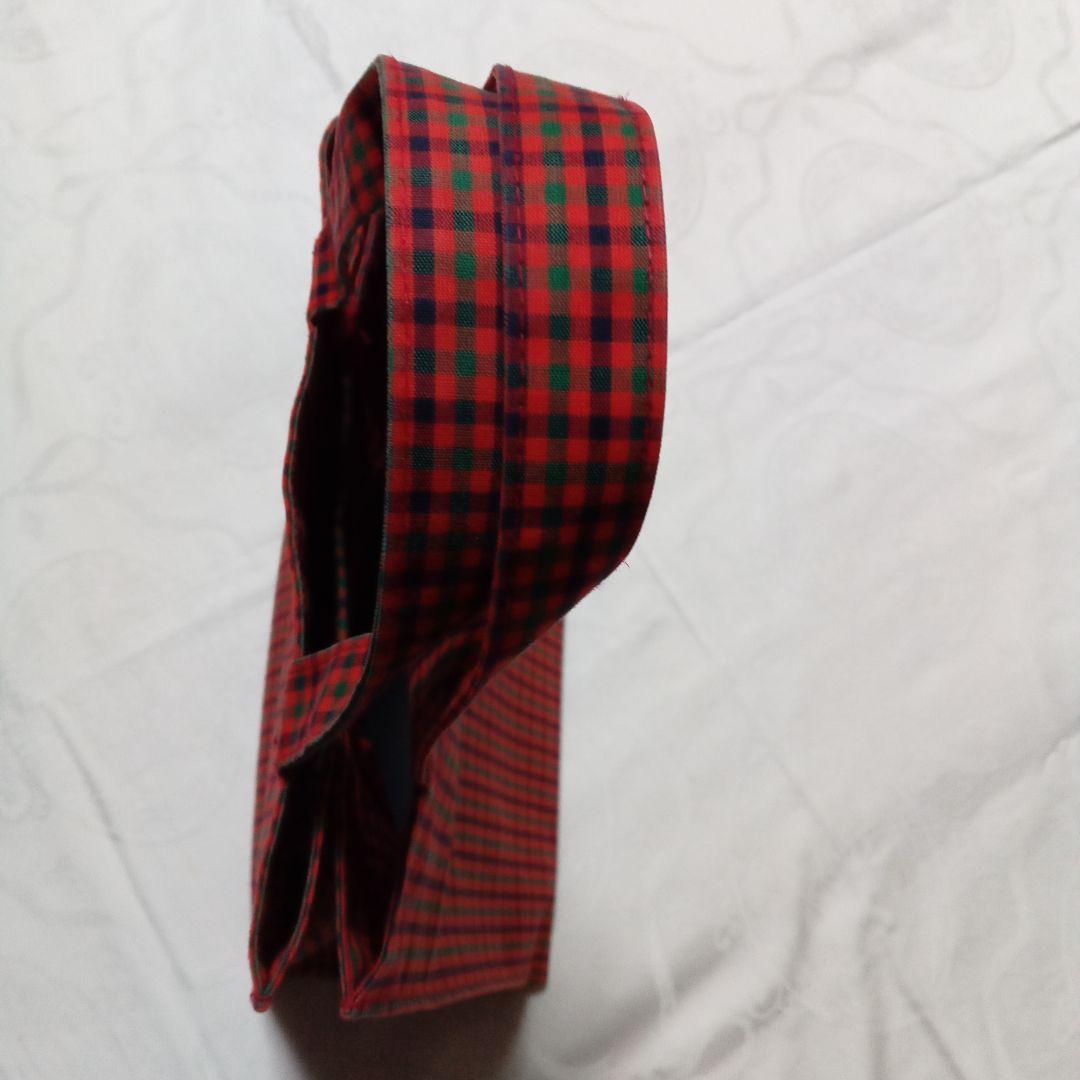 ファミリア　赤チェック　トートバッグ　大