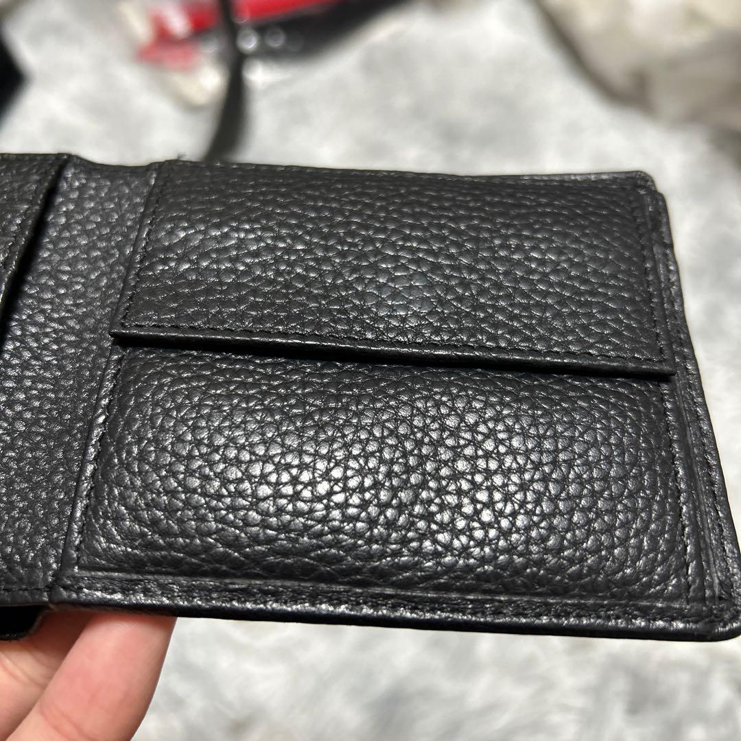 【美品】DIESEL ディーゼル 二つ折り財布　ブラック レザー