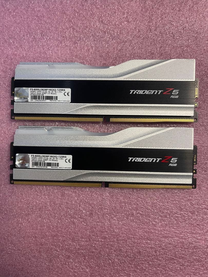 G.SKILL DDR5 32GB RGB(16GBx2)【中古】