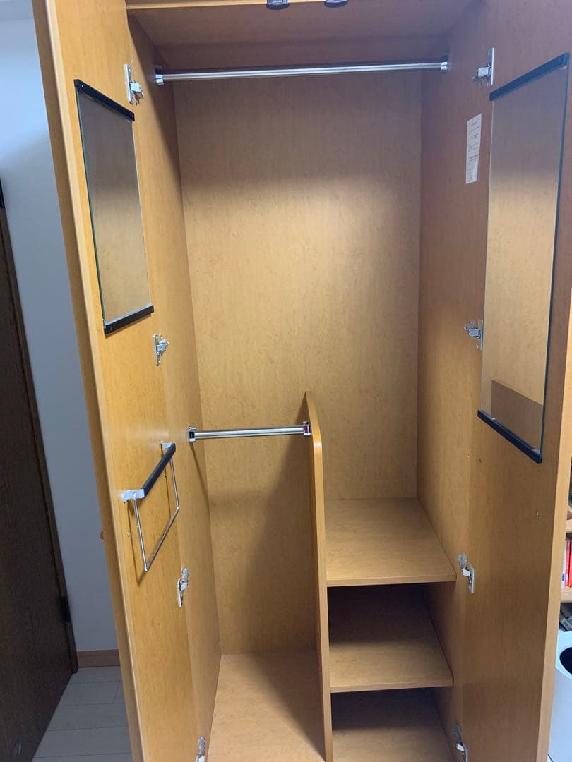 【最終お値下げ・送料込み】洋服タンス（幅722×奥行577×高さ1935mm）