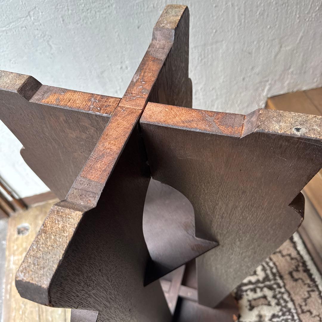 木製の花台 ハイスツール レトロ ヴィンテージ