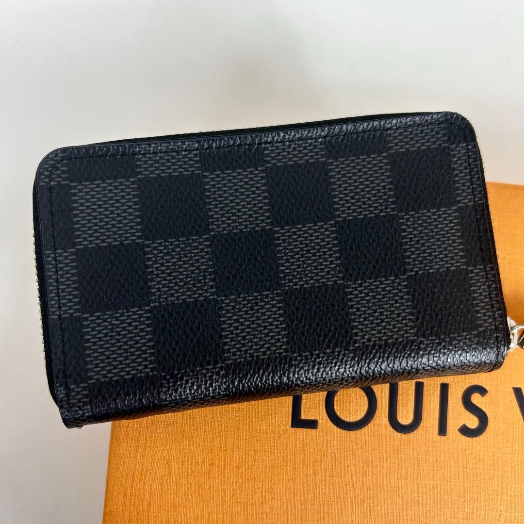 極美品 ダミエグラフィット ジッピーパース ケース・小銭 RFID