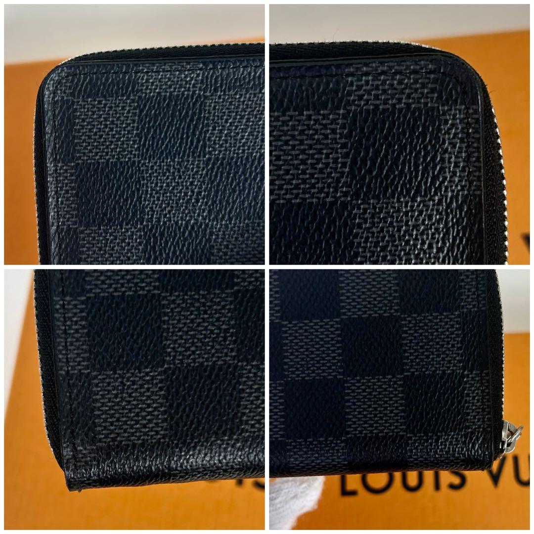 極美品 ダミエグラフィット ジッピーパース ケース・小銭 RFID