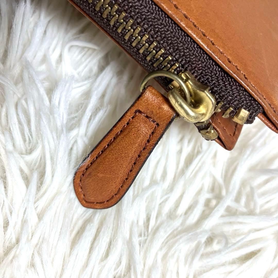 スロウ L字ファスナー コンパクトウォレットカードケース 本革