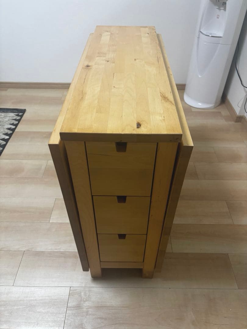 木製折りたたみダイニングテーブル　NORDEN ノールデン, バーチ,