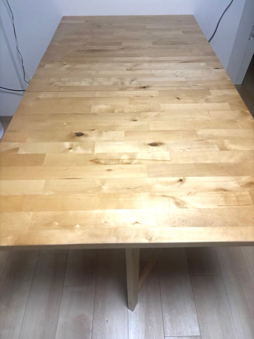 木製折りたたみダイニングテーブル　NORDEN ノールデン, バーチ,