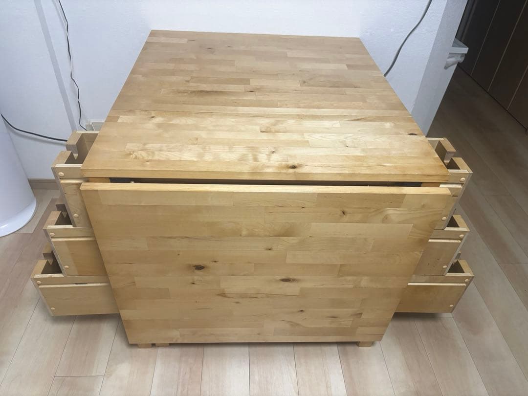 木製折りたたみダイニングテーブル　NORDEN ノールデン, バーチ,