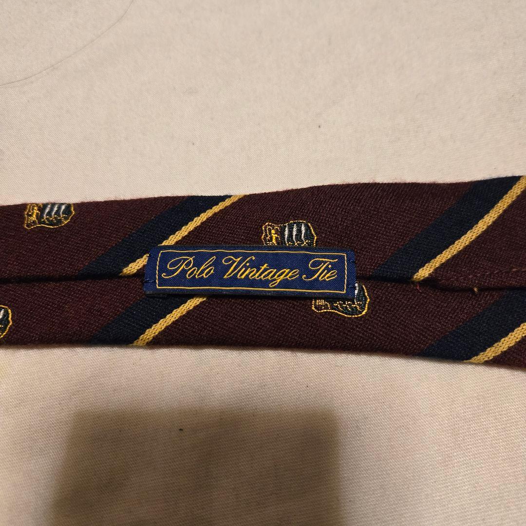 新品ラルフローレン　ストライプ　レジメンタル　ネクタイ　BEAMS F　アイビー