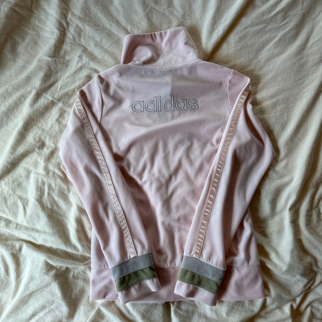 adidas アディダス　ピンクベロアジャージ　トラックジャケット　Y2K 平成