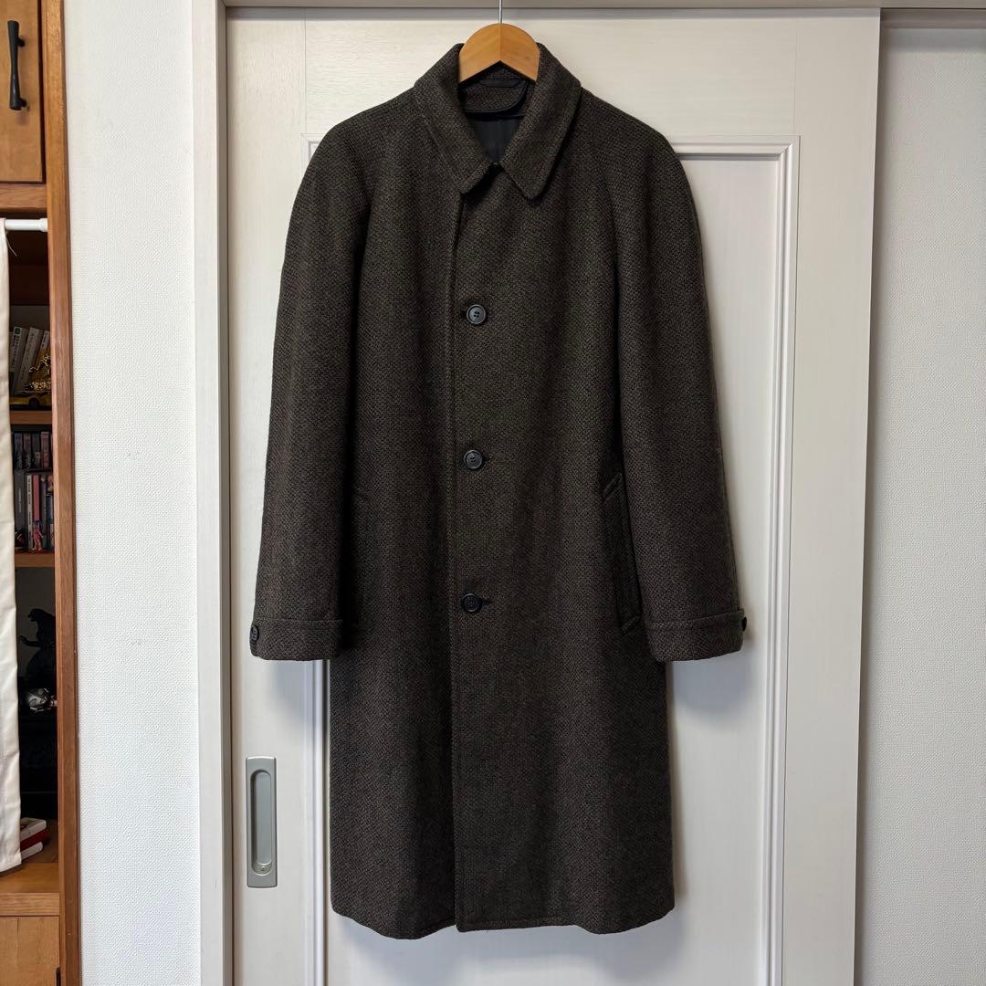 50's 〜 60'sウール　ツイード　ステンカラーコート　バルカラーコート