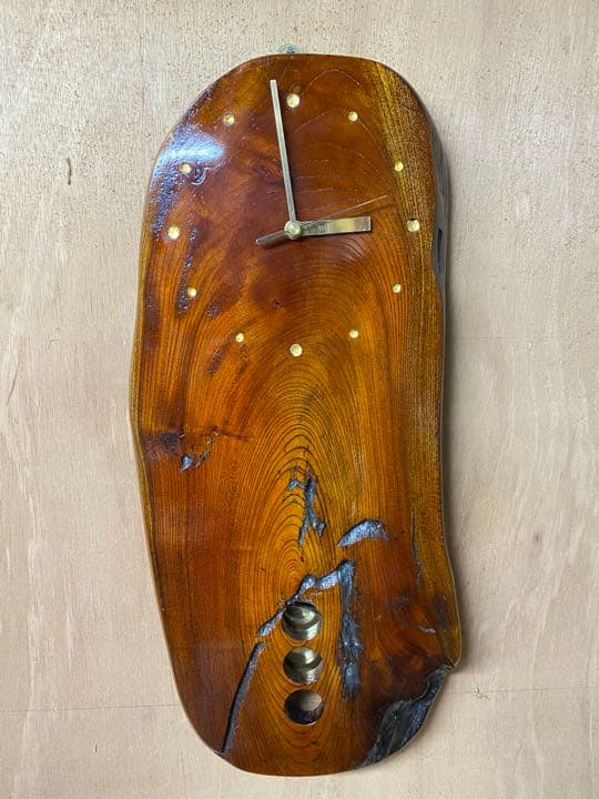 時計　オブジェ　木工　家具　壁掛け時計　インテリア　003