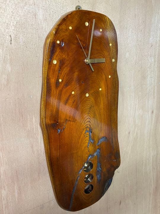 時計　オブジェ　木工　家具　壁掛け時計　インテリア　003