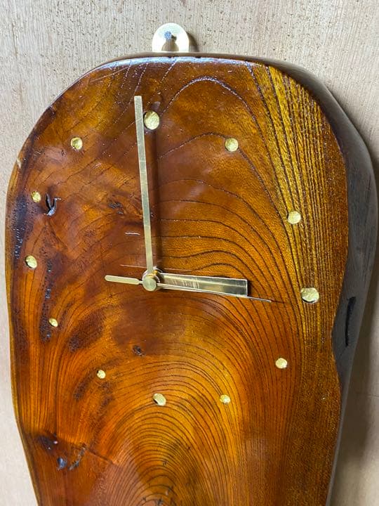 時計　オブジェ　木工　家具　壁掛け時計　インテリア　003