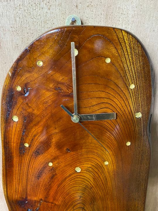 時計　オブジェ　木工　家具　壁掛け時計　インテリア　003