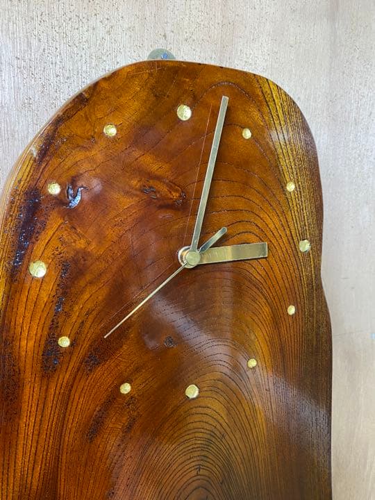 時計　オブジェ　木工　家具　壁掛け時計　インテリア　003