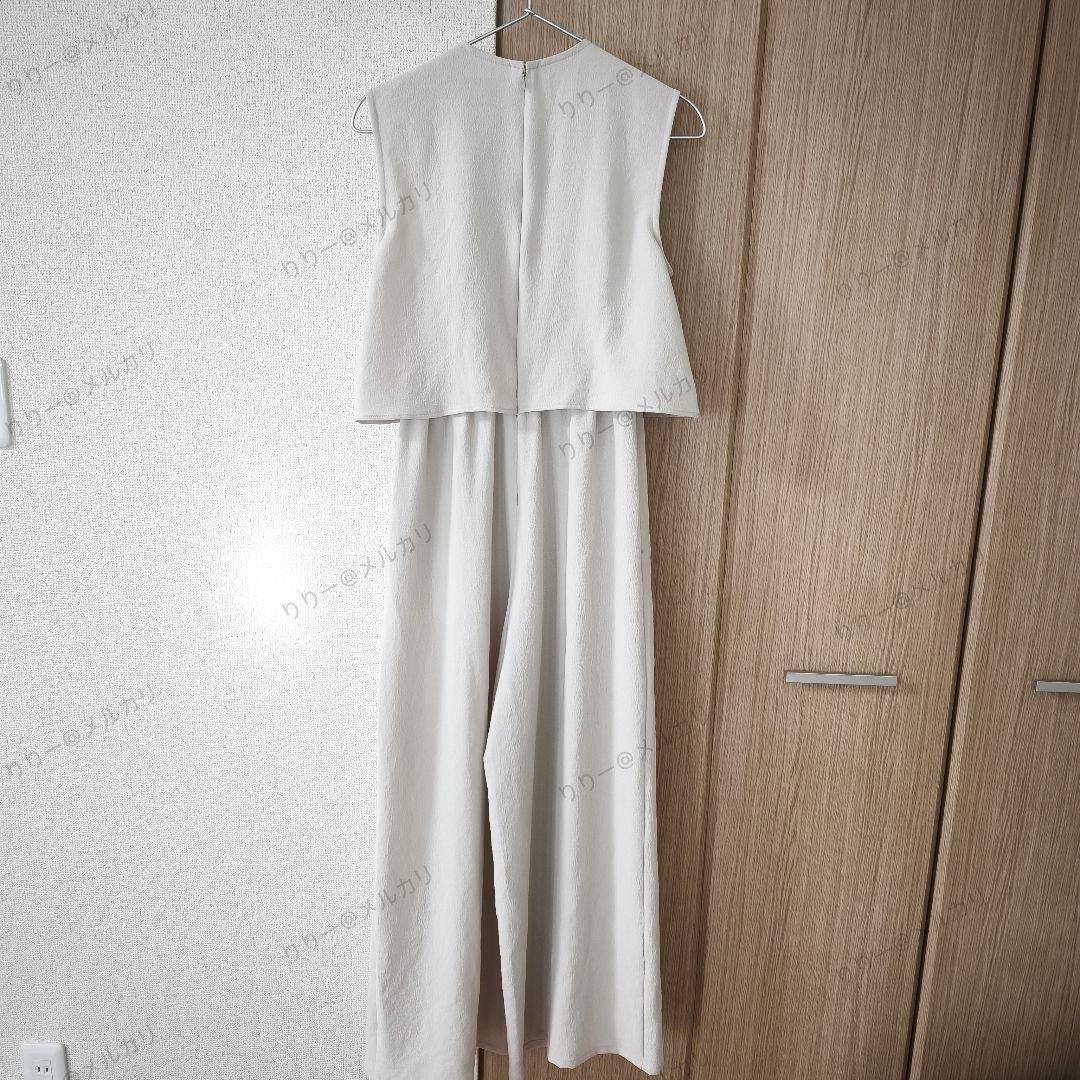 美品・25SS★Noble　ダブルクレープスリーブレスオールインワン　ノーブル