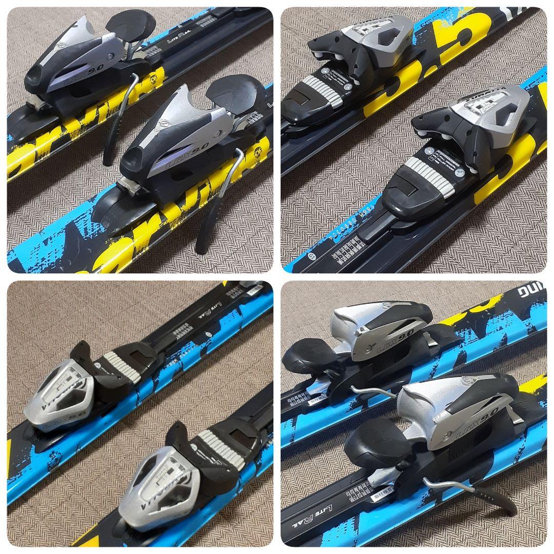 初中級者向きスキー板156cm　軽くて柔らかめで滑りやすい　ビンディング調節可能