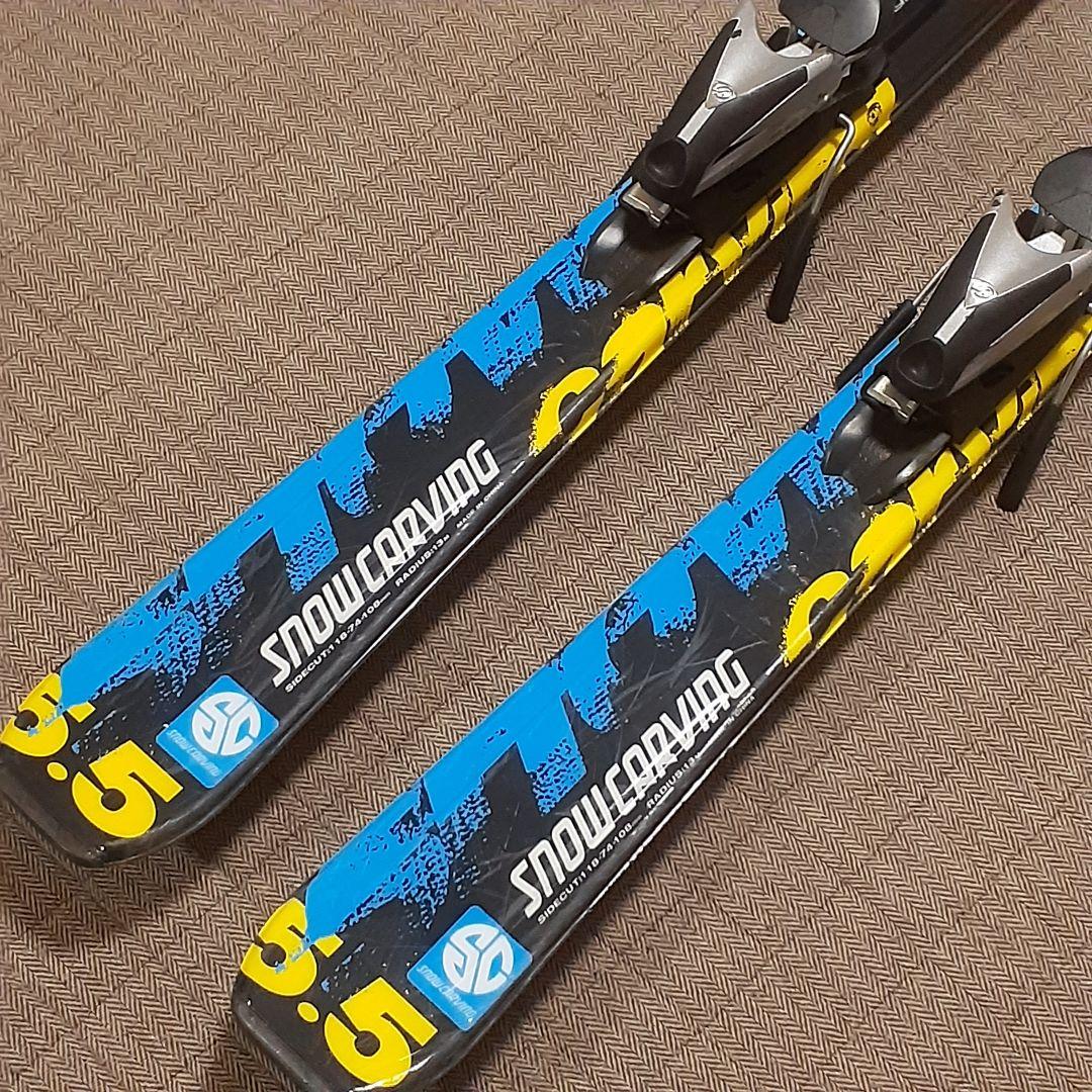 初中級者向きスキー板156cm　軽くて柔らかめで滑りやすい　ビンディング調節可能