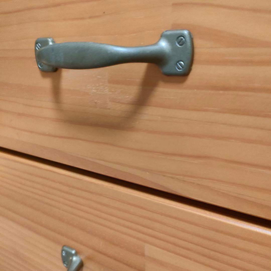 ベルメゾン 日本製 天然木調スリムチェスト 5段タイプ