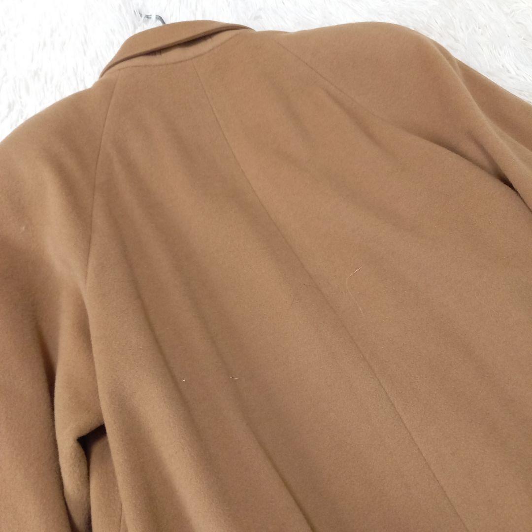 ●マキシ丈●　良品　Burberrys　ウール　カシミヤ　ダブルチェスターコート