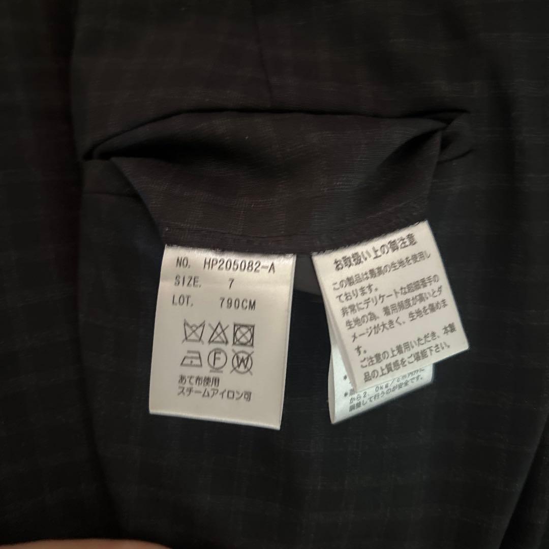 洋服の青山 グレー チェック柄 黒チェック柄 パンツスーツ おまとめ割