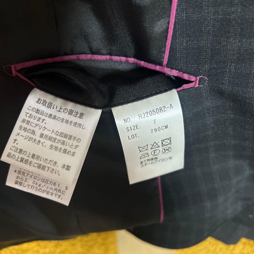 洋服の青山 グレー チェック柄 黒チェック柄 パンツスーツ おまとめ割