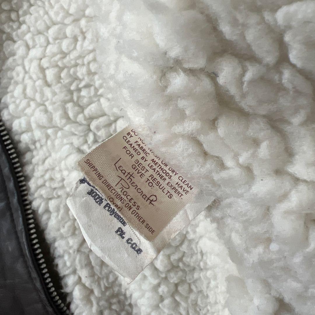 COOPER　本革レザー　フライトジャケット　G-1　裏ボア　ブラウン　44