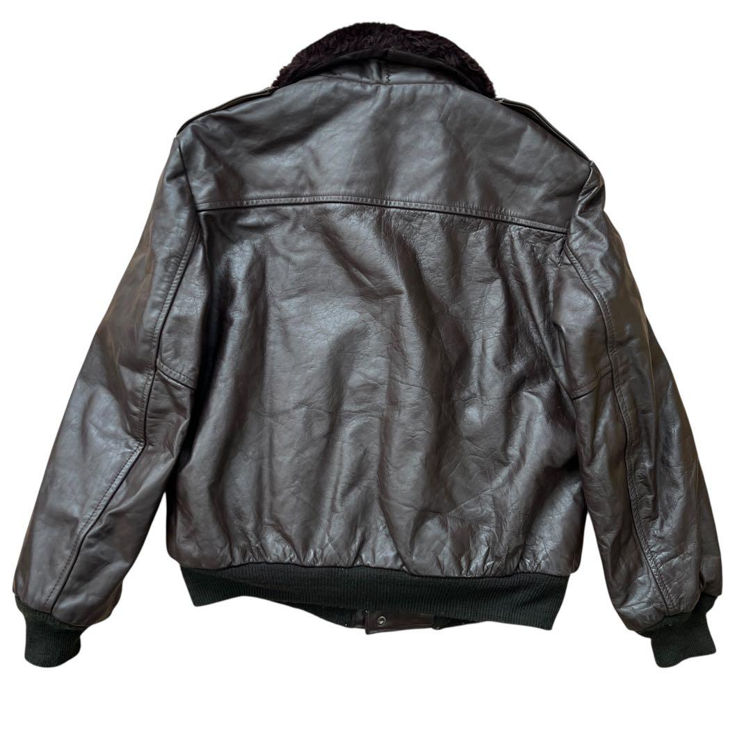 COOPER　本革レザー　フライトジャケット　G-1　裏ボア　ブラウン　44