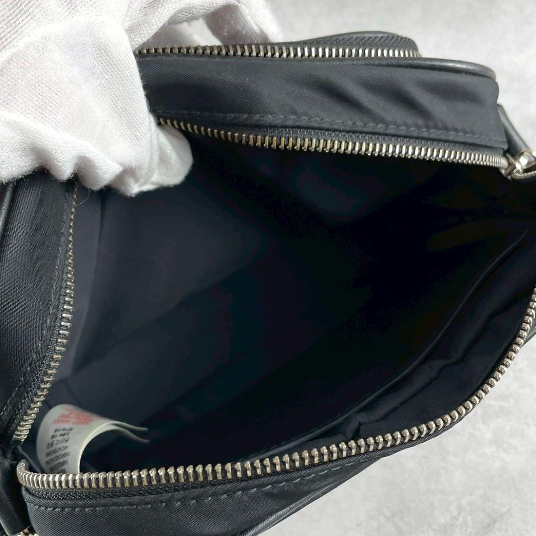 【大人気】BURBERRY ボディバッグ クロスボディ ウエストポーチ ロゴ 黒