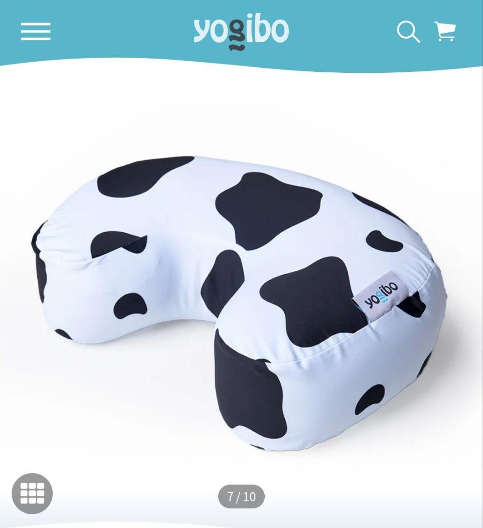 ビーズクッション・クッションソファ Yogibo Mega Moon Pillow Cow/Dot Edition