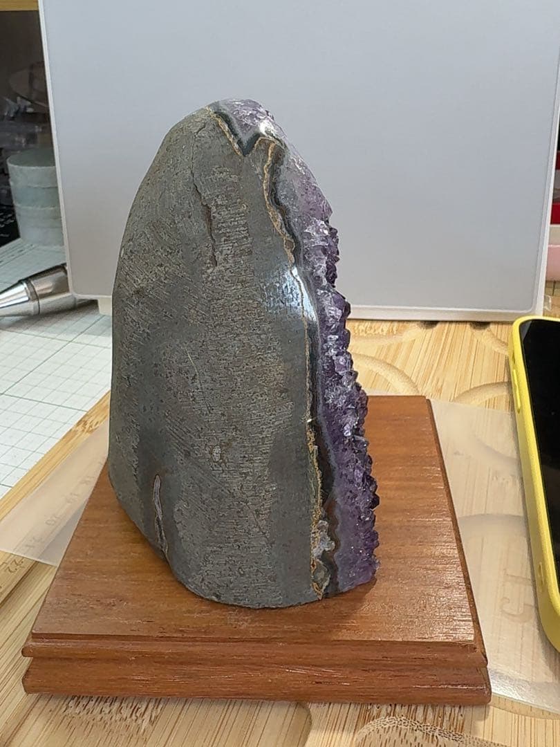 天然石 アメジスト 紫水晶 金銭運 原石 浄化 鉱石 置物 一点物 九紫火星運