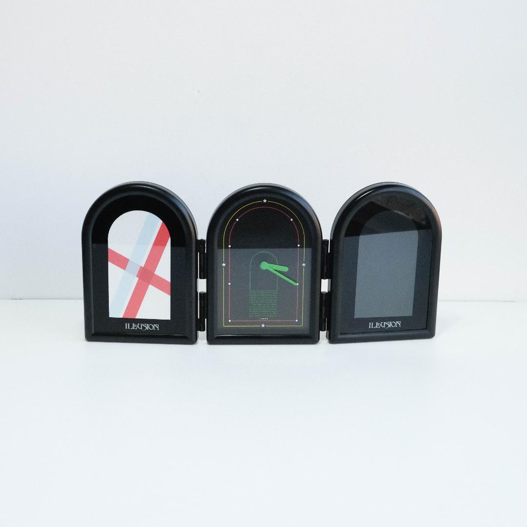 置き時計　写真立て　ポストモダン　ミッドセンチュリー　スペースエイジ