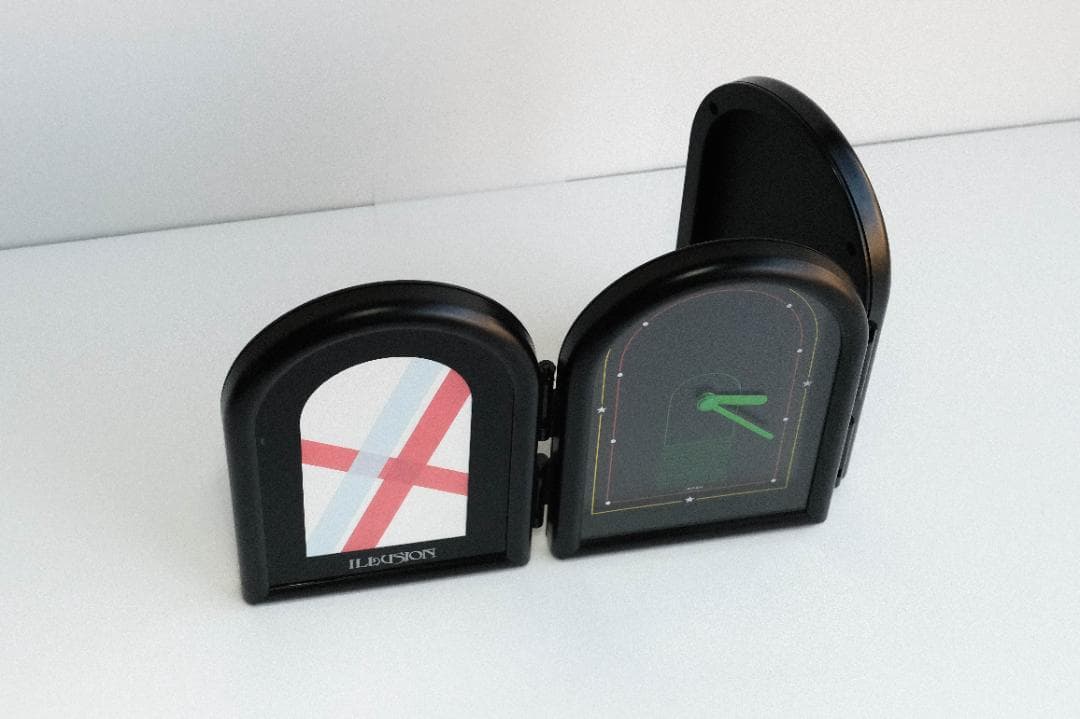 置き時計　写真立て　ポストモダン　ミッドセンチュリー　スペースエイジ