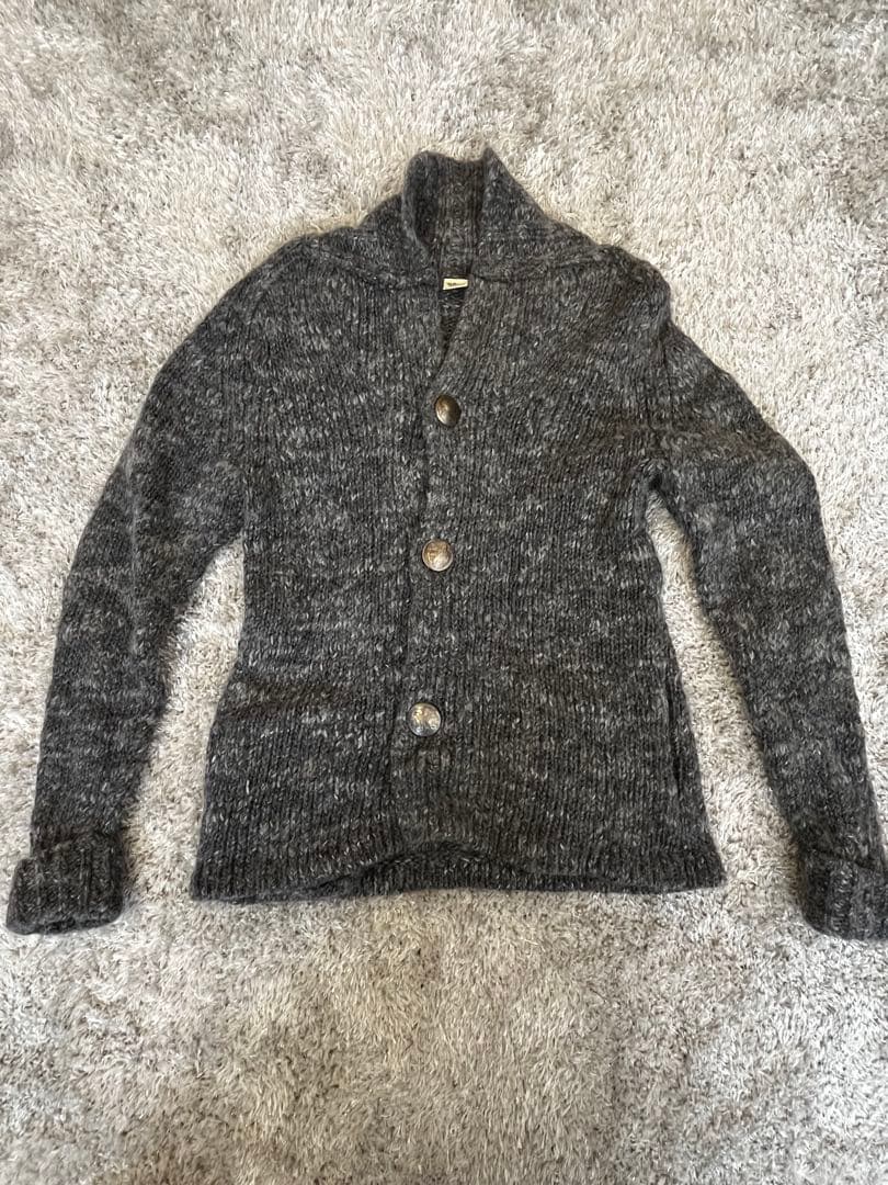 ロンハーマン　グレー ショールカーディガン　アルパカ