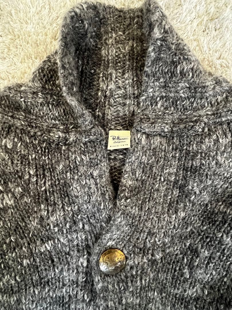 ロンハーマン　グレー ショールカーディガン　アルパカ