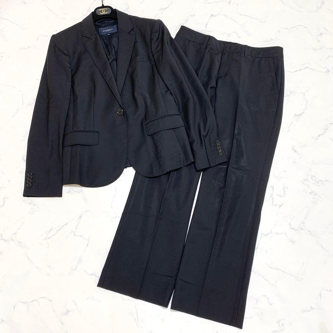 【希少Lサイズ】BURBERRY LONDON　パンツスーツ上下　ストレッチ