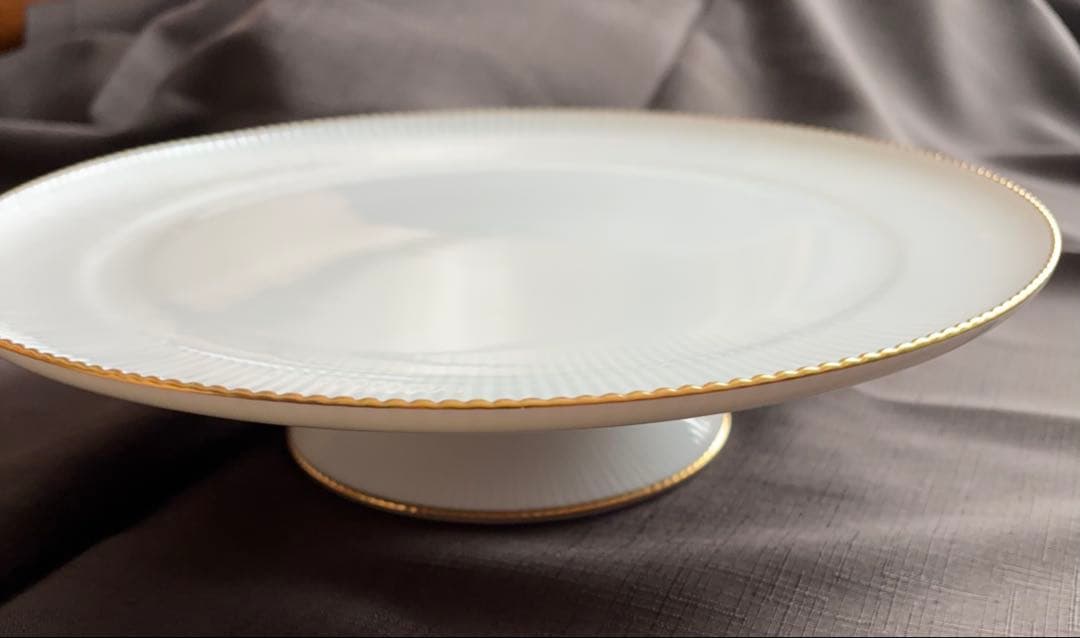 【入手困難稀少品】30cmケーキスタンド　ノリタケ ダイヤモンドコレクション金彩