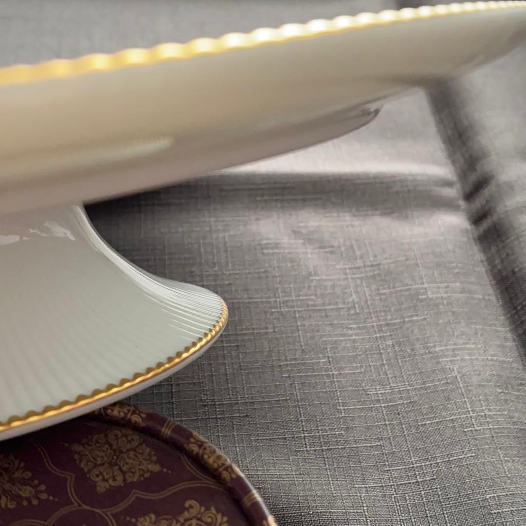 【入手困難稀少品】30cmケーキスタンド　ノリタケ ダイヤモンドコレクション金彩