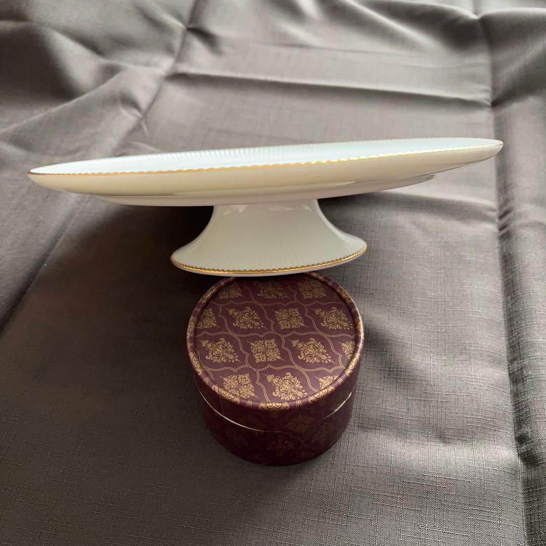 【入手困難稀少品】30cmケーキスタンド　ノリタケ ダイヤモンドコレクション金彩