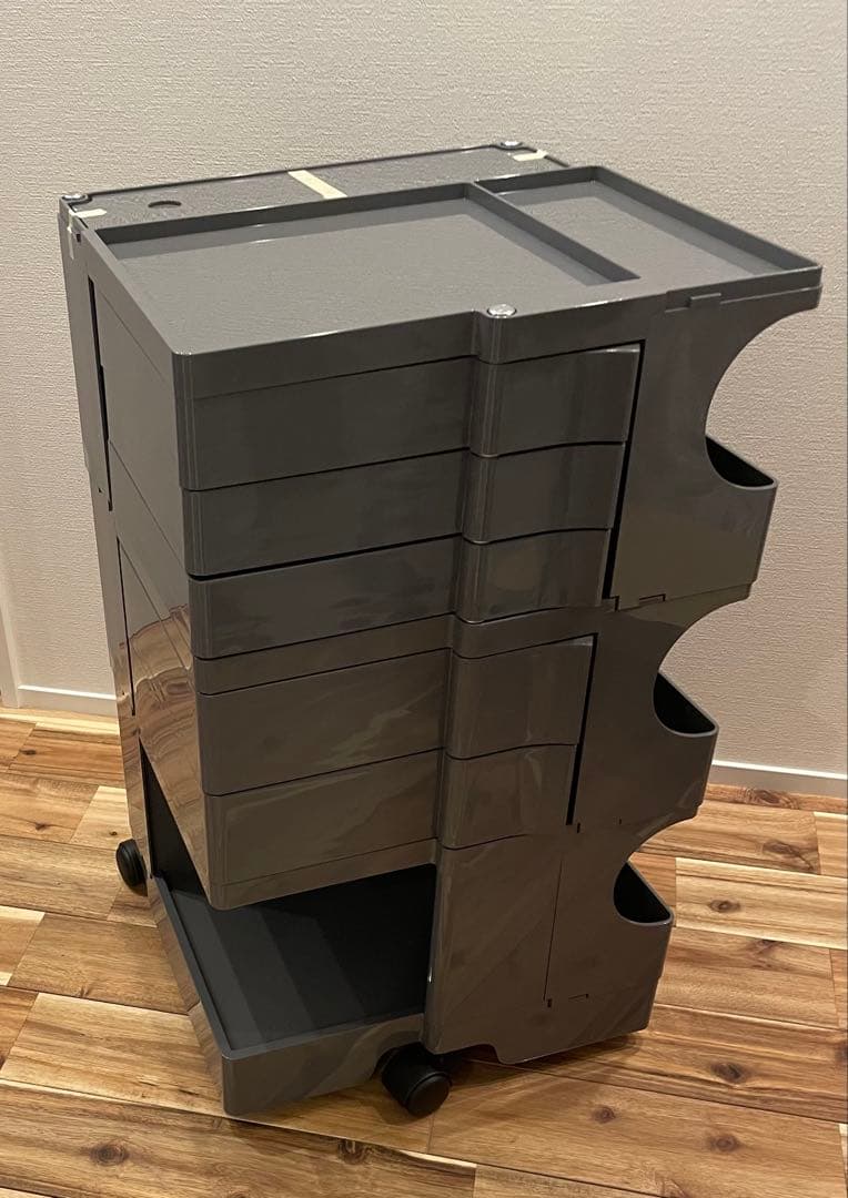 新品 正規品 ボビーワゴン 3段5トレイ B-LINE グレー