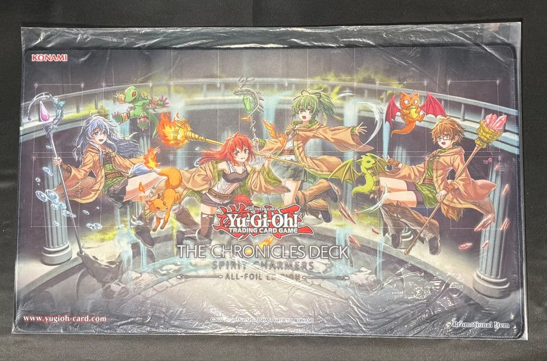 未開封 霊使い プレイマット 遊戯王 EU　エリア　ウィン　ヒータ　アウス