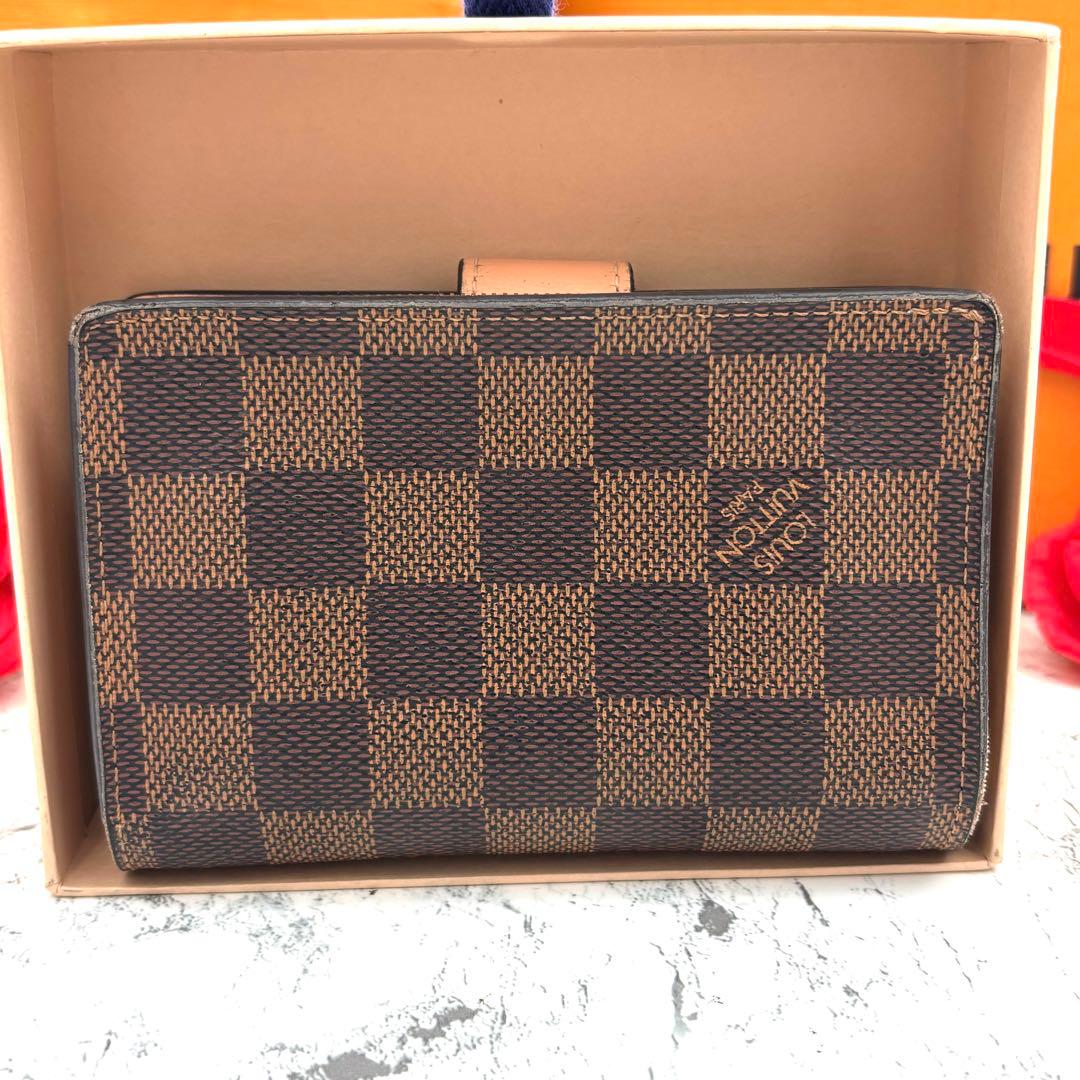 【極美品】 ルイヴィトン ダミエ ポルトフォイユ ジュリエット 折り財布