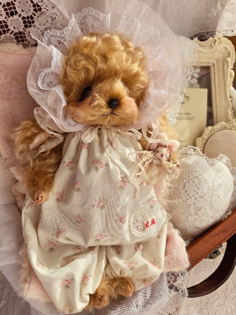 カーリーモヘアのトイプードルちゃん.*・゜特別なset₊˚⊹ ʚɞ テディベア