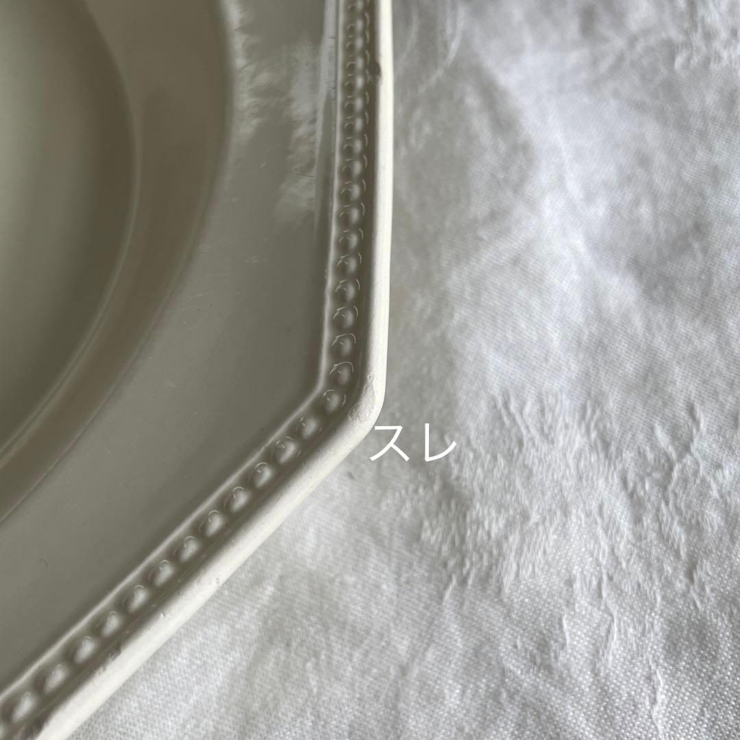 フランス アンティーク クレイユモントロー オクトゴナル深皿A