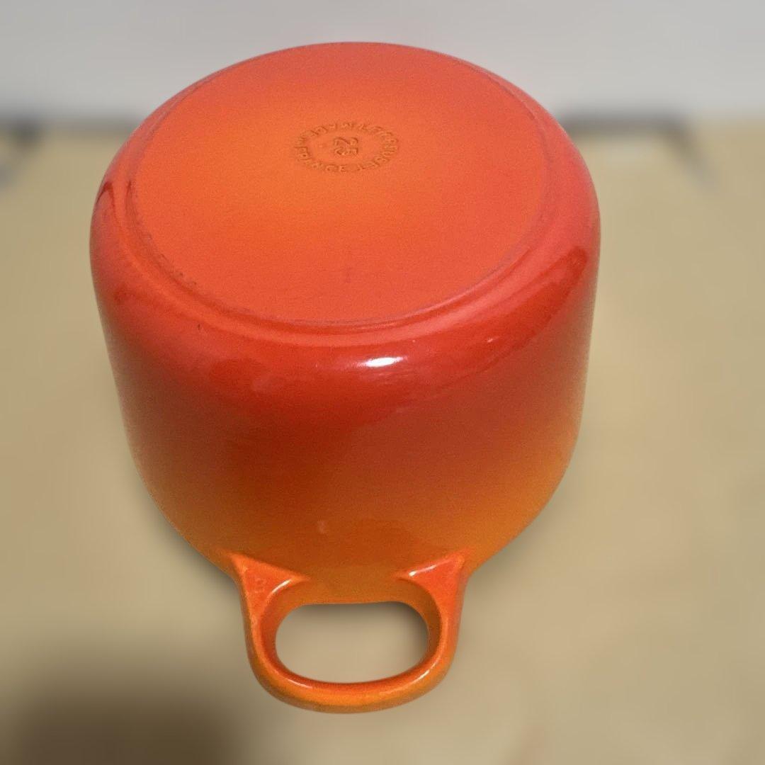 LE CREUSET オレンジ 両手鍋 25cm