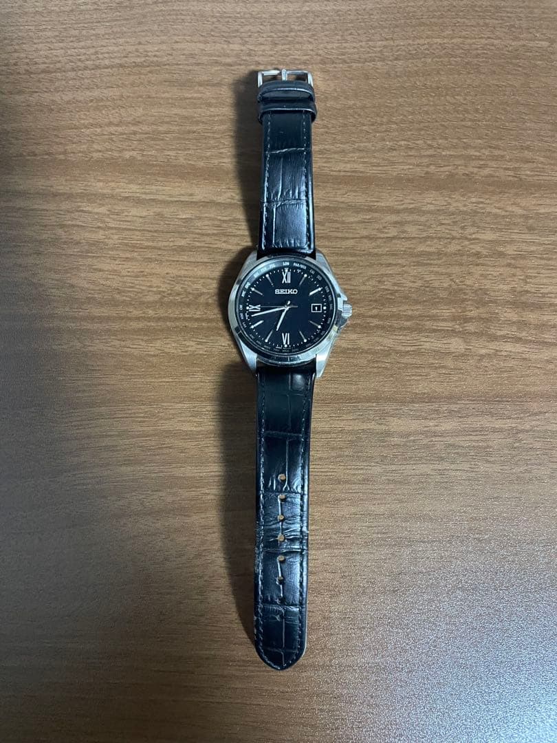 セイコーセレクションのワールドタイム ソーラー電波腕時計、SBTM297