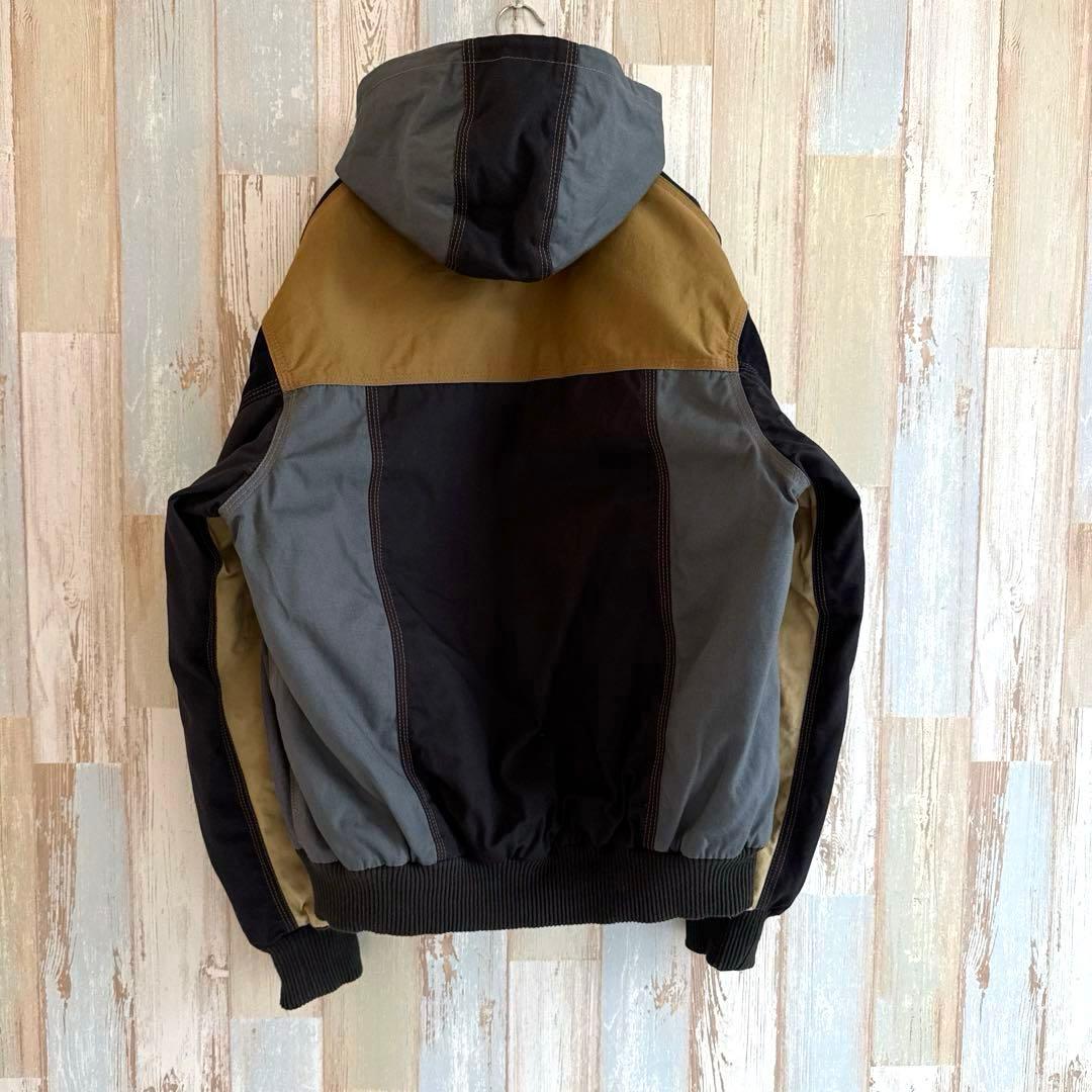 希少美品 carharttリメイク L-XL相当アクティブジャケットダック一点物