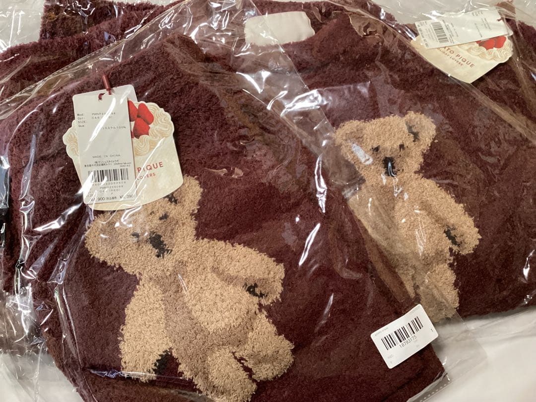 ジェラートピケ　HOLIDAY ベアハートジャガードプルオーバー＆ショートパンツ