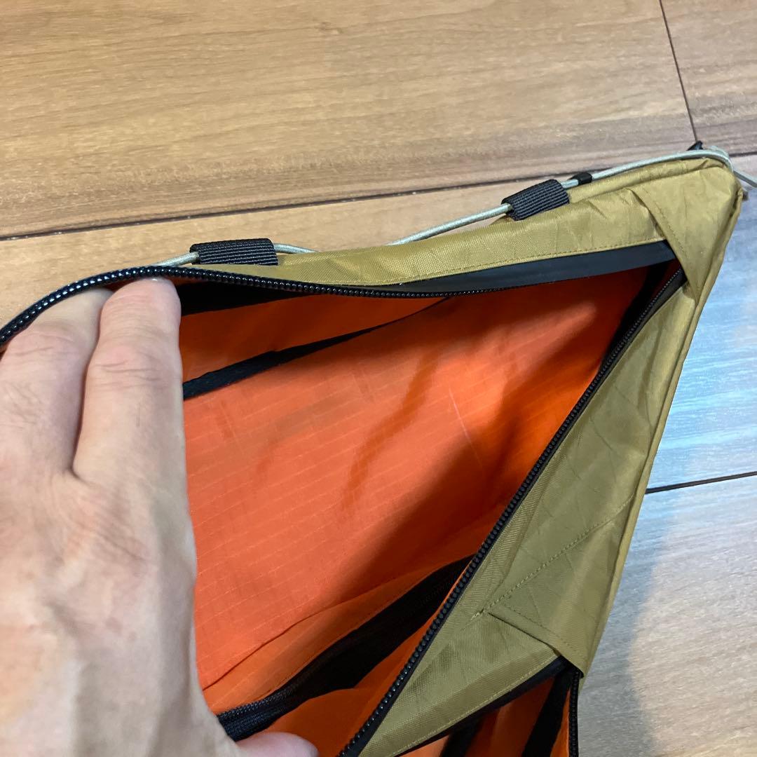 ハンドメイドフルフレームバッグ　X-PAC コヨーテブラウン　43.5cm