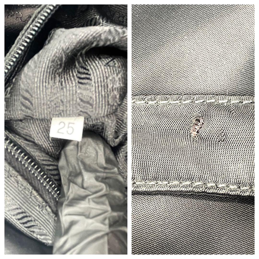 美品✨プラダ ナイロン 三角ロゴ ハンド トートバッグ 白タグ A4サイズ収納可